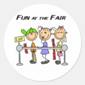 Fairer Spaß Runder Aufkleber (Vorderseite)
