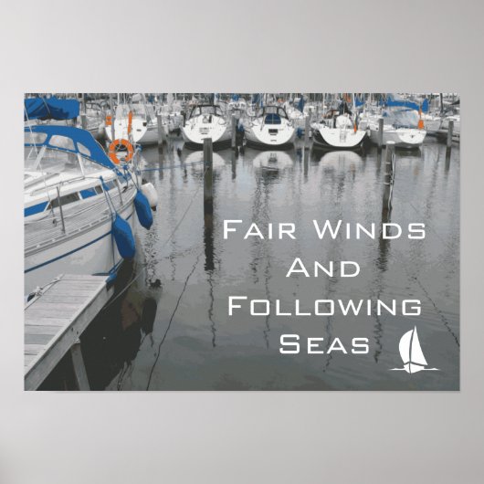 Fairer Wind und anschließendes Wasserangebot Poster (Vorne)
