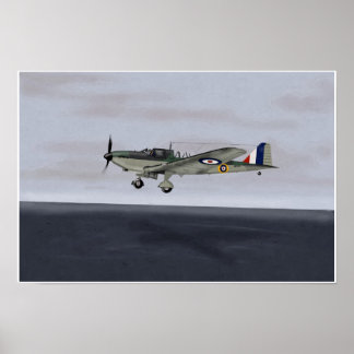 Fairey Fulmar Fighter 1940 Poster