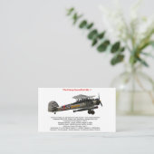 Fairey Swordfish Mk.1 Visitenkarte (Stehend Vorderseite)