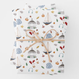 Fairfield Connecticut Herbst in New England Geschenkpapier Set