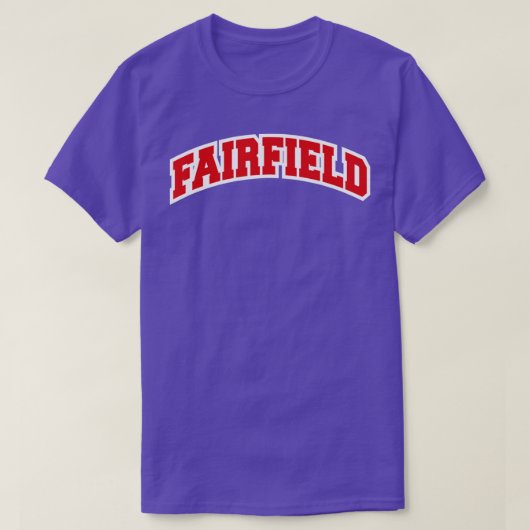 Fairfield Connecticut Varsity Style Vintag T-Shirt (Design vorne)