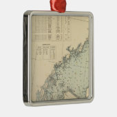 Fairfield County Connecticut, Long Island NY Silbernes Ornament (Rechts)