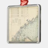 Fairfield County Connecticut, Long Island NY Silbernes Ornament (Links)