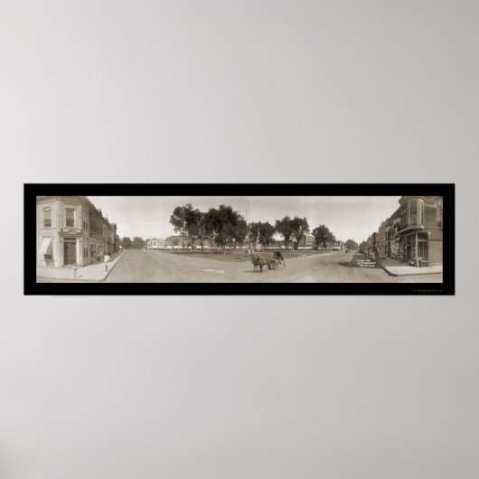 Fairfield, IA-Foto 1907 Poster (Vorne)