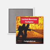 Fairfield Mountains Feuerwehrmagnet Magnet (Vorderseite/Rückseite)