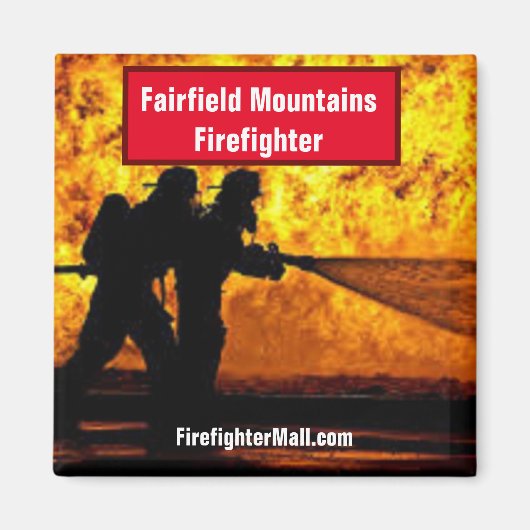Fairfield Mountains Feuerwehrmagnet Magnet (Vorne)