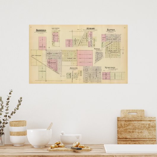 Fairfield, Nebraska Poster (Küche)