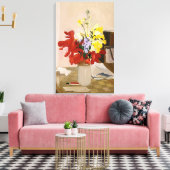 Fairfield Porter - ANEMONE UND DAFFODIL 1965 Leinwanddruck (Insitu (Wohnzimmer))