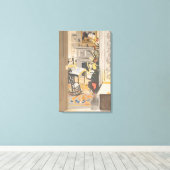 Fairfield Porter - THE CHRISTMAS TREE 1971 Leinwanddruck (Insitu (Holzboden))