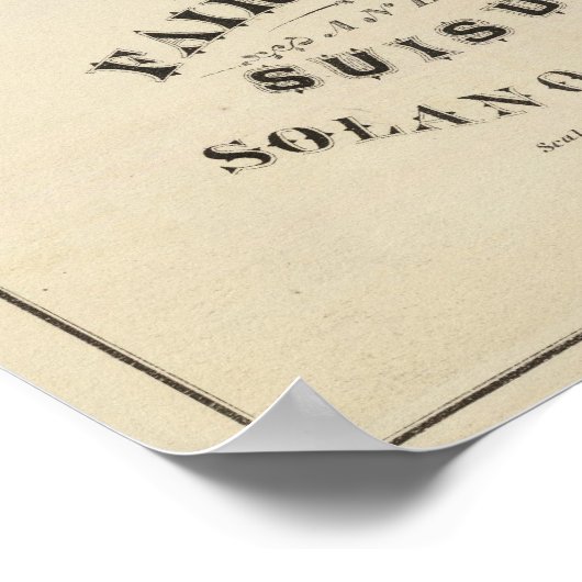 Fairfield, Suisun Poster (Ecke)