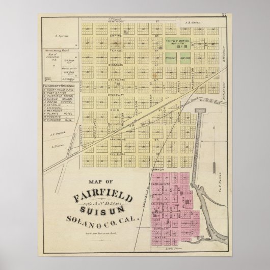 Fairfield, Suisun Poster (Vorne)