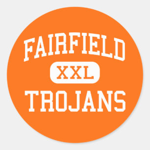 Fairfield - Trojan - Senior - Fairfield Iowa Runder Aufkleber