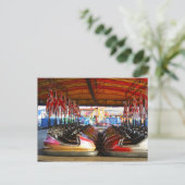 Fairground Dodgem Bumper Car Postkarte (Stehend Vorderseite)