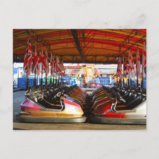 Fairground Dodgem Bumper Car Postkarte (Vorderseite)