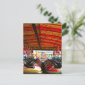 Fairground Dodgem Bumper Cars Postkarte (Stehend Vorderseite)