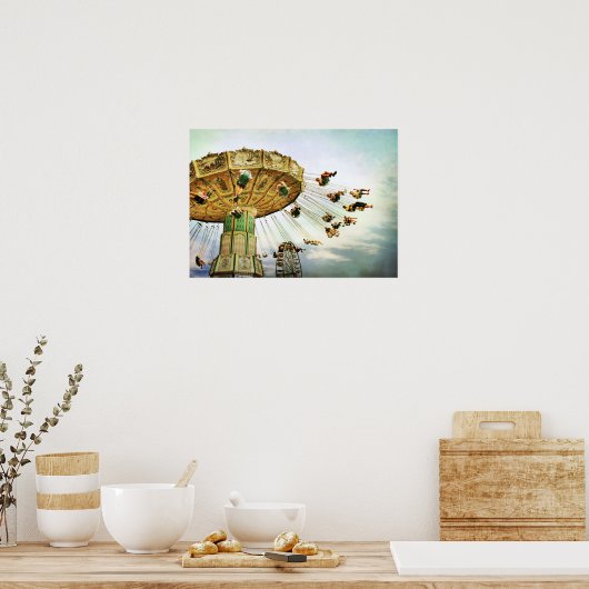 Fairground Swing Poster (Küche)