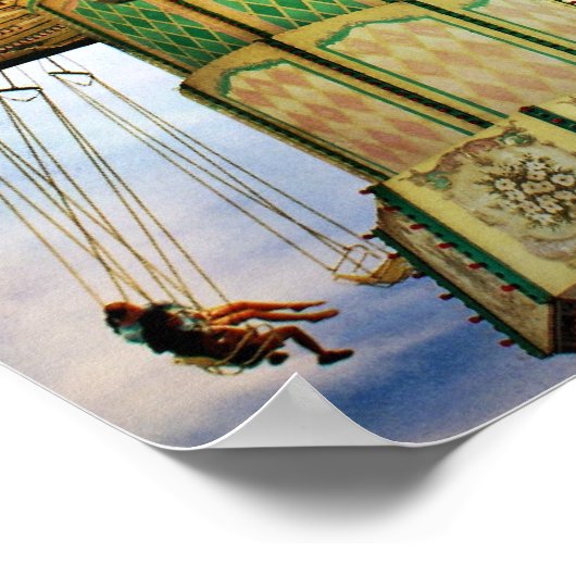 Fairground Swing Poster (Ecke)