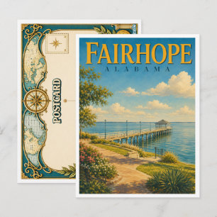 Fairhope Alabama Fairhope Pier GeoSaga Postkarte