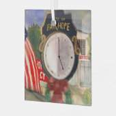 Fairhope-Uhrenschmuck Ornament Aus Glas (Vorderseite links)