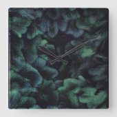 Fairie Forest Quadratische Wanduhr (Vorderseite)