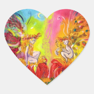 FAIRIEN DAWN, Fantasie Herz-Aufkleber