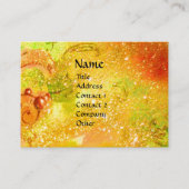 FAIRIEN DAWN / MAGIC GLITZERN IN GOLD YELLOW VISITENKARTE (Vorderseite)