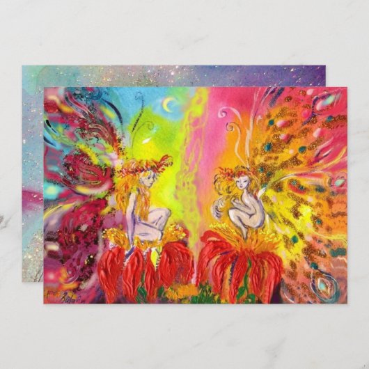 FAIRIEN DAWN, Zaubergoldene Glitzern Ankündigung (Vorne/Hinten)