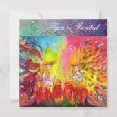 FAIRIEN DAWN, Zaubergoldene Glitzern Einladung (Vorderseite)