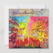 FAIRIEN DAWN, Zaubergoldene Glitzern Einladung (Vorderseite)