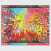 FAIRIEN DES DAWN / Fantasy Christmas Gruß Geschenkpapier (Flach)