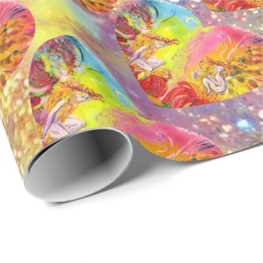 FAIRIEN DES DAWN-Herzens Geschenkpapier (Rolleneckpunkt)