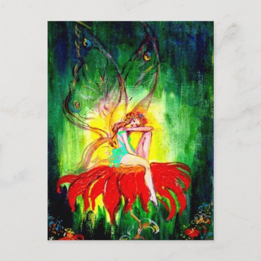 FAIRIEN EINLADUNGSPOSTKARTE (Vorderseite)