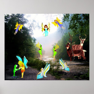 FAIRIEN IM WALDBUCH POSTER