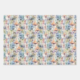 FAIRIEN UND FAIRY HOUSES GIFT GESCHENKPAPIER SET