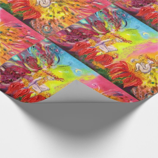 FAIRIEN VON DAWN / Fantasy Christmas Gruß Geschenkpapier (Ecke)