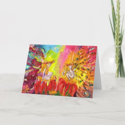 FAIRIEN VON DAWN FEIERTAGSKARTE (Vorderseite)