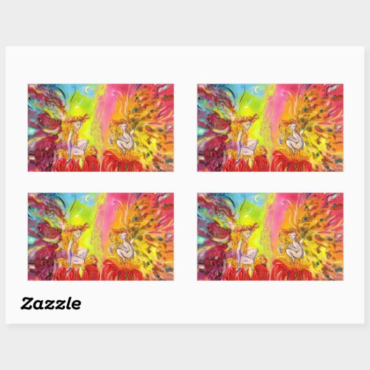 FAIRIEN VON DAWN RECHTECKIGER AUFKLEBER (Blatt)