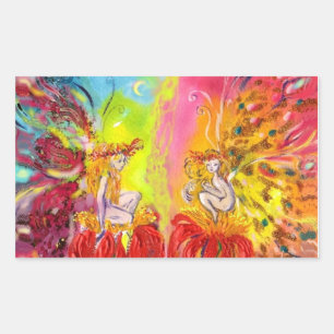 FAIRIEN VON DAWN RECHTECKIGER AUFKLEBER