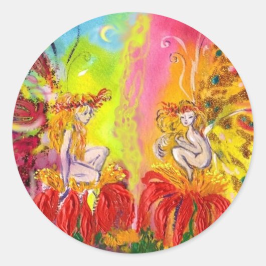 FAIRIEN VON DAWN RUNDER AUFKLEBER (Vorderseite)