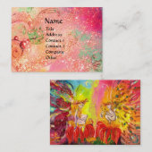 FAIRIEN VON DONEN / MAGISCHEN GLITZERN IN PINK GOL VISITENKARTE (Vorne/Hinten)