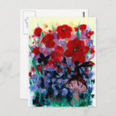 Fairies am Ende des Gartens Postkarte (Vorne/Hinten)