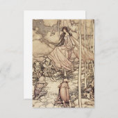 "Fairies and Elves" von Arthur Rackham Dankeskarte (Vorne/Hinten)