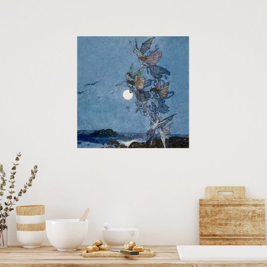 "Fairies and Elves" von Edmund Dulac von "The Temp Poster (Küche)