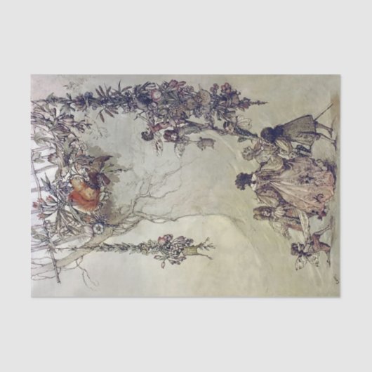 "Fairies Ascent" von A Duncan Carse Seidenpapier (Vorderseite)