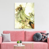 Fairies Away - Arthur Rackham Leinwanddruck (Insitu (Wohnzimmer))