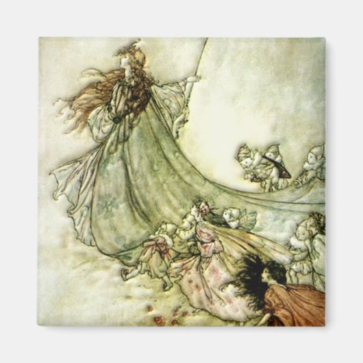 Fairies Away - Arthur Rackham Magnet (Vorne)