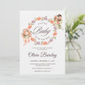 Fairies Baby Dusche Einladung (Stehend Vorderseite)