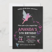 Fairies Birthday Einladung (Vorderseite)