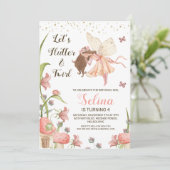 Fairies Birthday Party Einladung (Stehend Vorderseite)